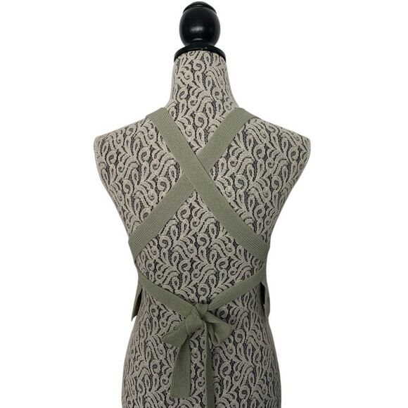 Aritzia Wilfred Cayenne Cropped Knit Halter Top Sage Green Size M - Picture 5 of 12